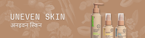 Uneven skin tone
